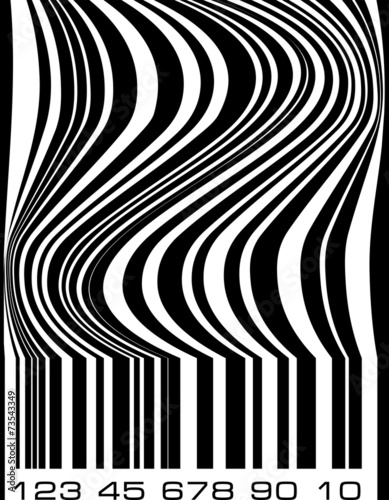 Abstract design with barcode