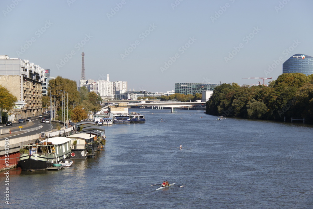 Kayak sur la Seine à Paris	