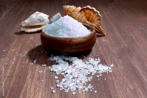 Sea salt crystals