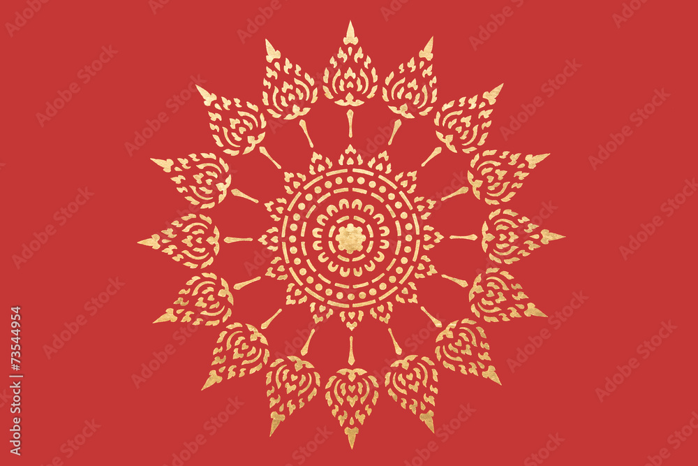 golden thai style pattern golden thai style pattern