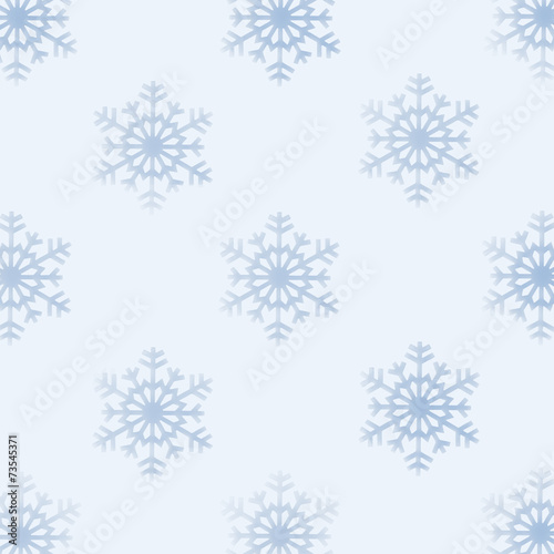 Background of snowflakes in blue