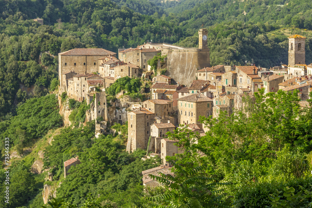 Fototapeta premium Sorano city italy
