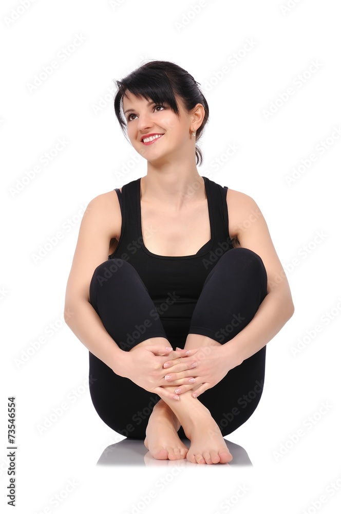 balet dancer sitting balet dancer sitting