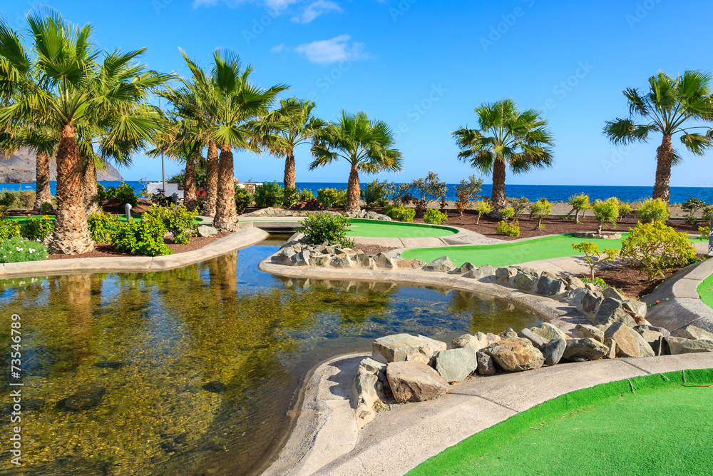 Public gardens on coast of Fuerteventura island, Las Playitas Public gardens on coast of Fuerteventura island, Las Playitas