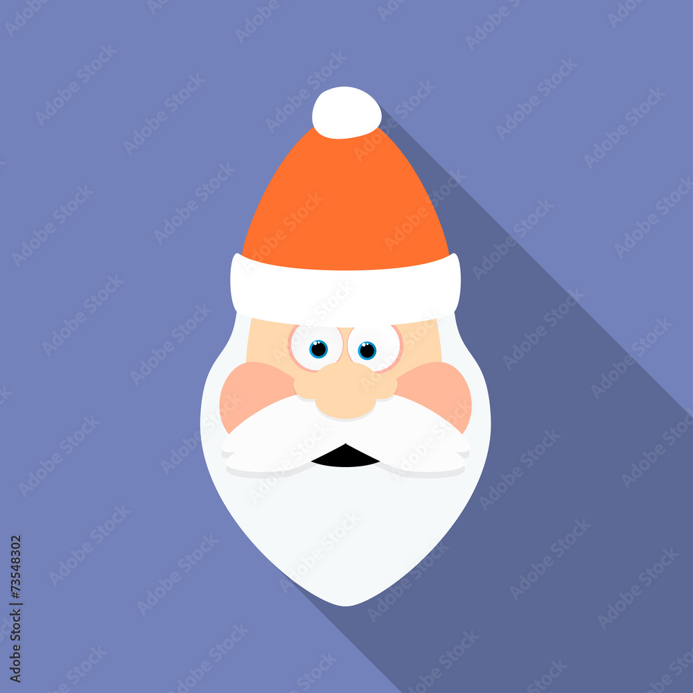 Icon of Santa Claus. Flat style Icon of Santa Claus. Flat style