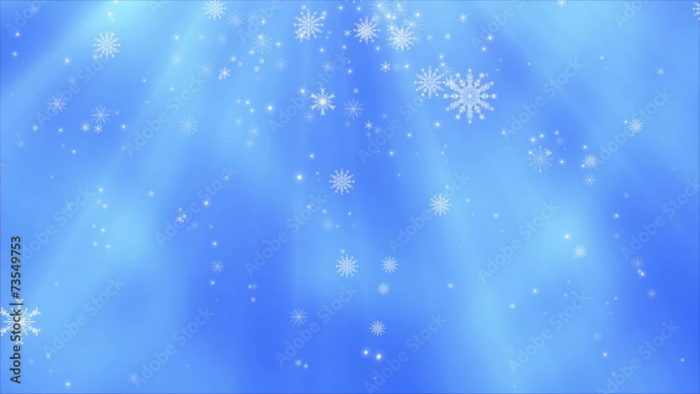 Particle 3D Animation of Sparkling Stars and Snow Flakes Particle 3D Animation of Sparkling Stars and Snow Flakes