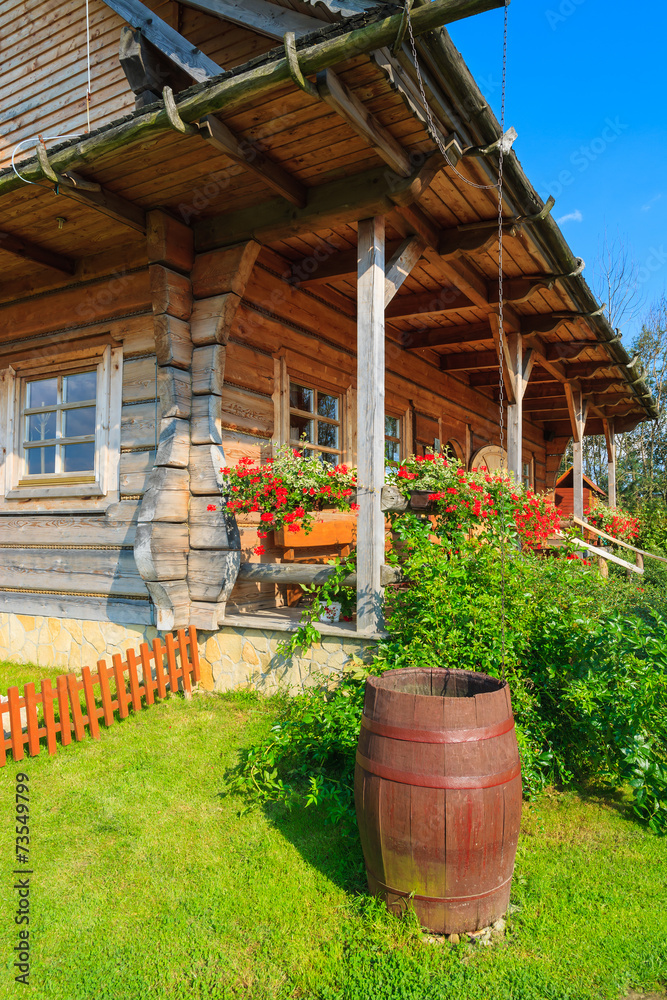 Garden of a traditional house in countryside area of Poland Garden of a traditional house in countryside area of Poland