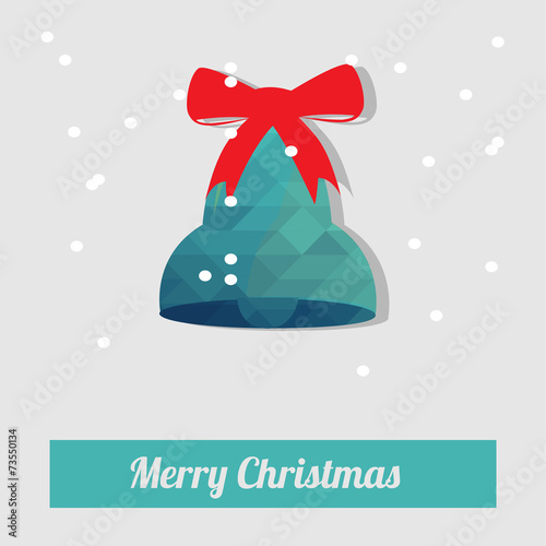 Christmas Illustration over color background