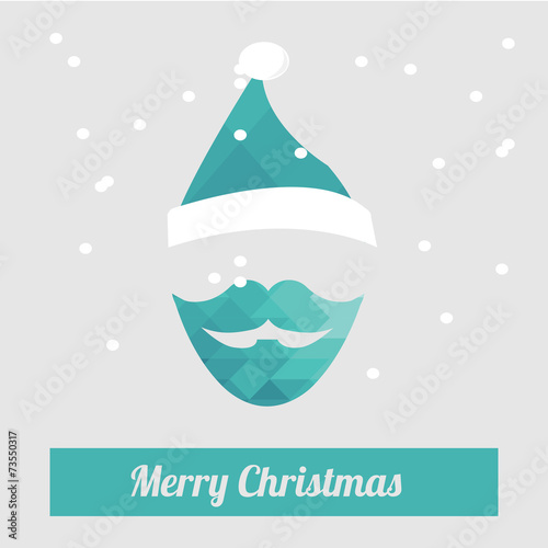 Christmas Illustration over color background