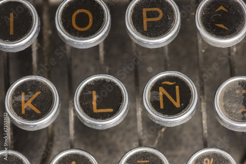 Typewriter Spanish Keyboard