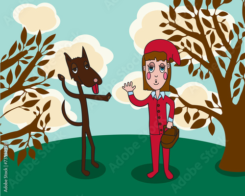 Caperucita y el lobo