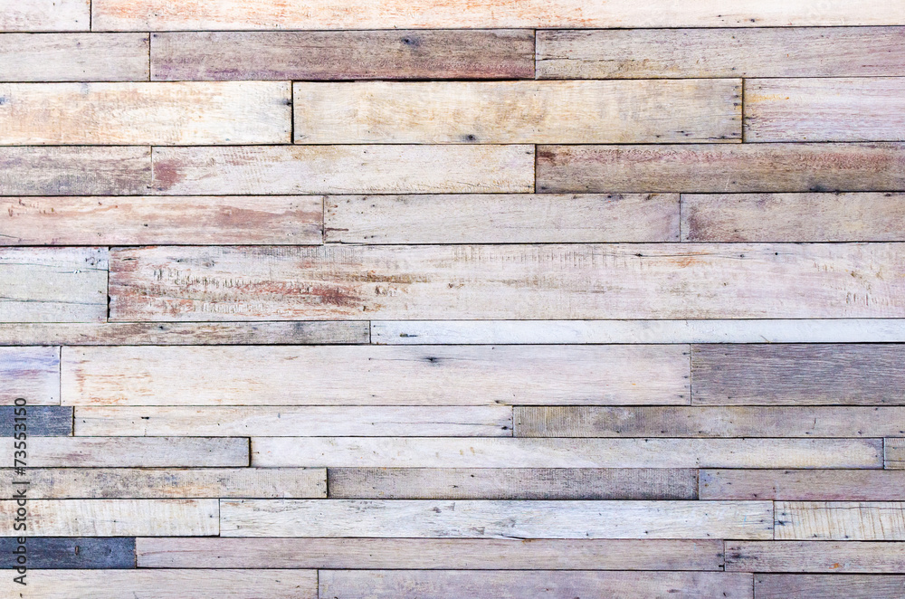 Fototapeta premium Brown wood plank wall texture background