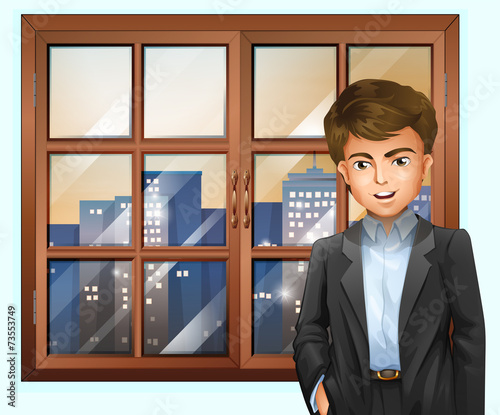 A man near the window