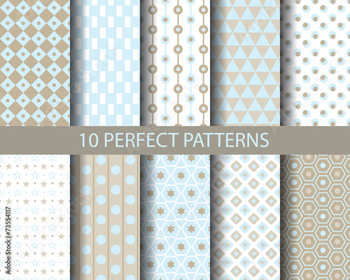 10 geometrical retro patterns