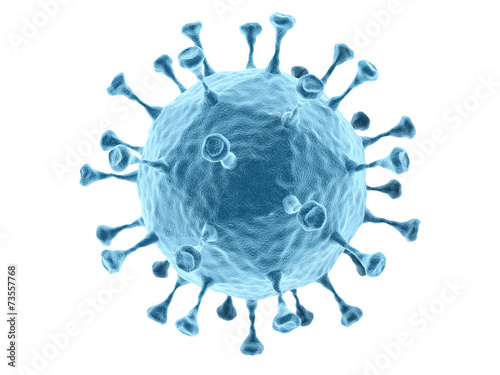 Bacteria isolated on white background. Healthcare concept