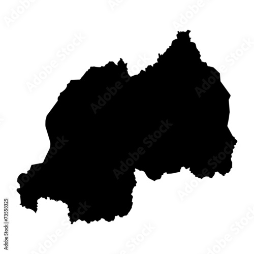 vector map of Rwanda photo