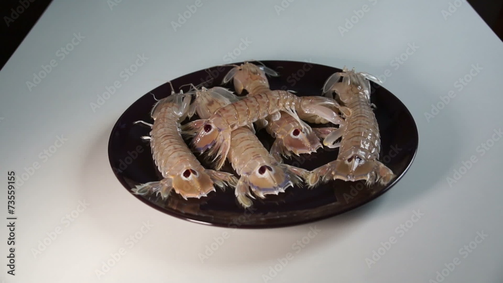 Fresh fish with red scales Fresh fish with red scales