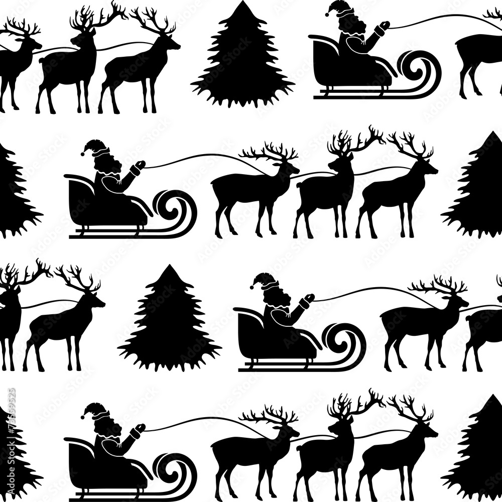 Fototapeta premium Seamless Christmas wallpaper