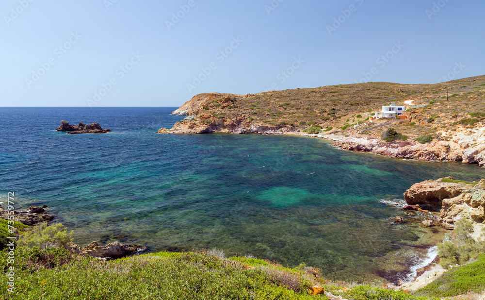 Fykiada bay, Kimolos island, Cyclades, Greece