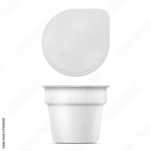 Instant mashed potato container template.