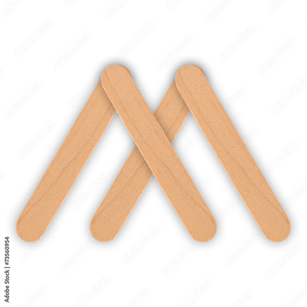 wood ice-cream stick isolated on white background wood ice-cream stick isolated on white background