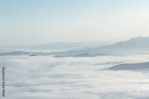fog on mountain