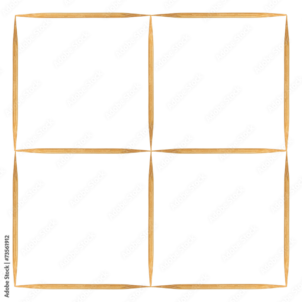 Abstract of Bamboo toothpicks isolated on white background Abstract of Bamboo toothpicks isolated on white background
