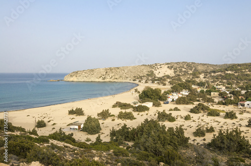 The Beach of Sarakiniko on Gavdos, the southernmost island in Gr