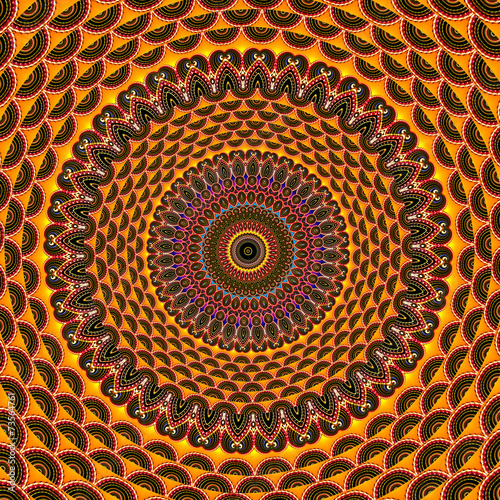 Golden Mandala Pattern