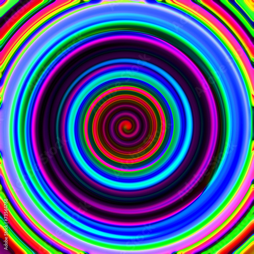 Funky Swirl Neon Pattern