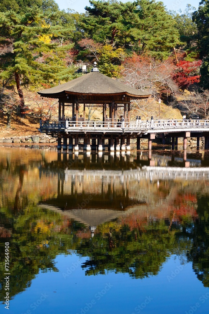 秋の浮見堂 秋の浮見堂