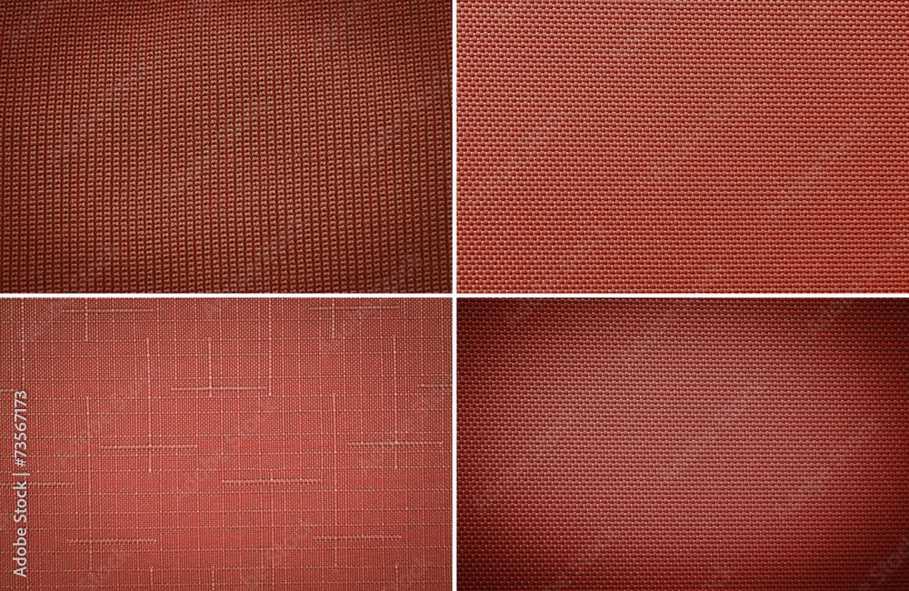Fototapeta premium Set fabric texture background