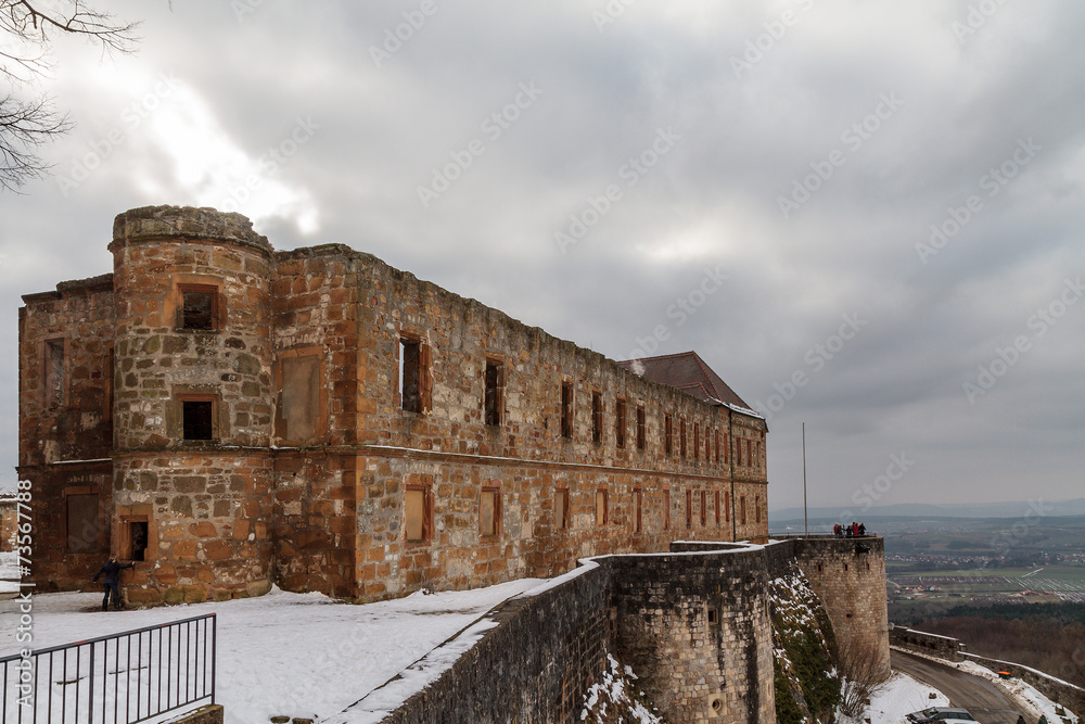 Giechburg Castle Ruin in Winter