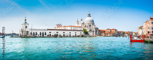 Obraz na płótnie Canal Grande panorama with Santa Maria della Salute, Venice w salonie