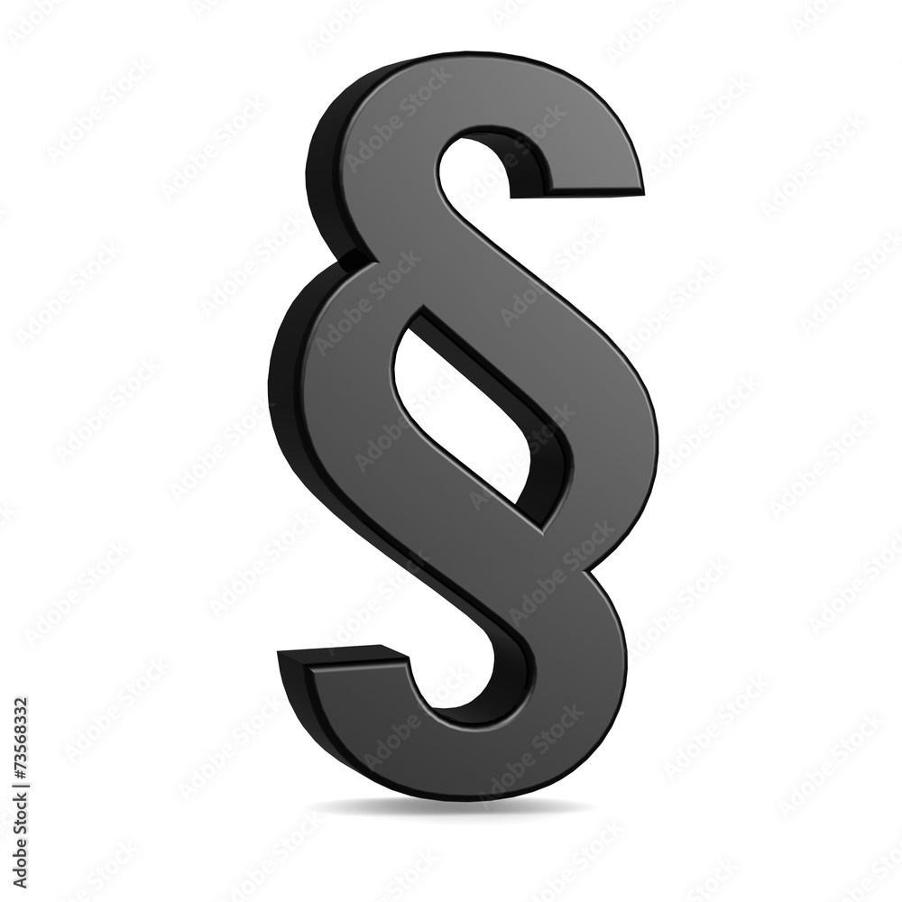 Black section sign Black section sign