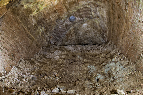 exploring antique roman ruins photo