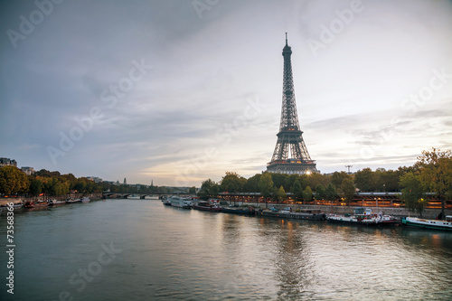 Paris cityscape with Eiffel tower © andreykr