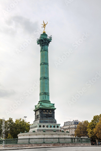 July column at Place de la Bastille in Paris, France