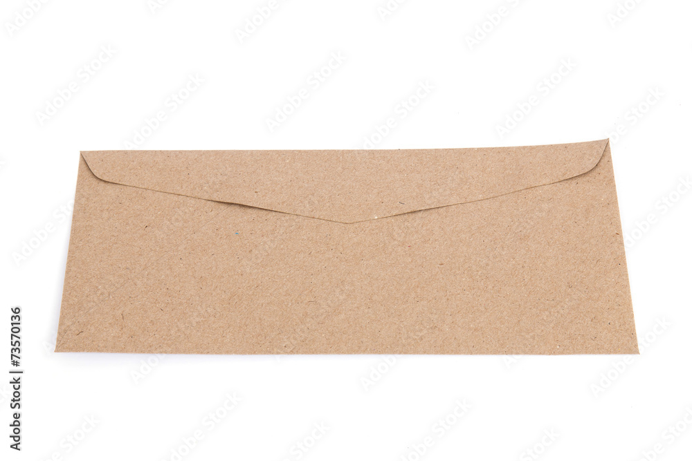 Brown envelope made by recycled paper Brown envelope made by recycled paper