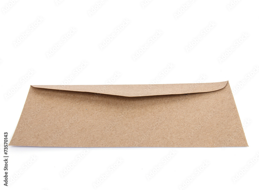 Brown envelope made by recycled paper Brown envelope made by recycled paper