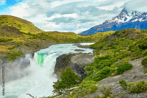 Salto Grande waterfall in Torres del Paine