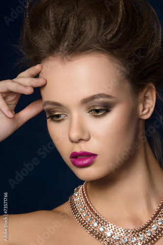 Beauty fashion glamour woman portrait