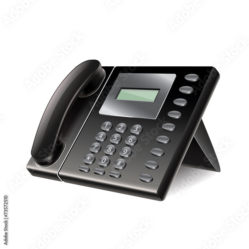 Office phone isolated on white vector