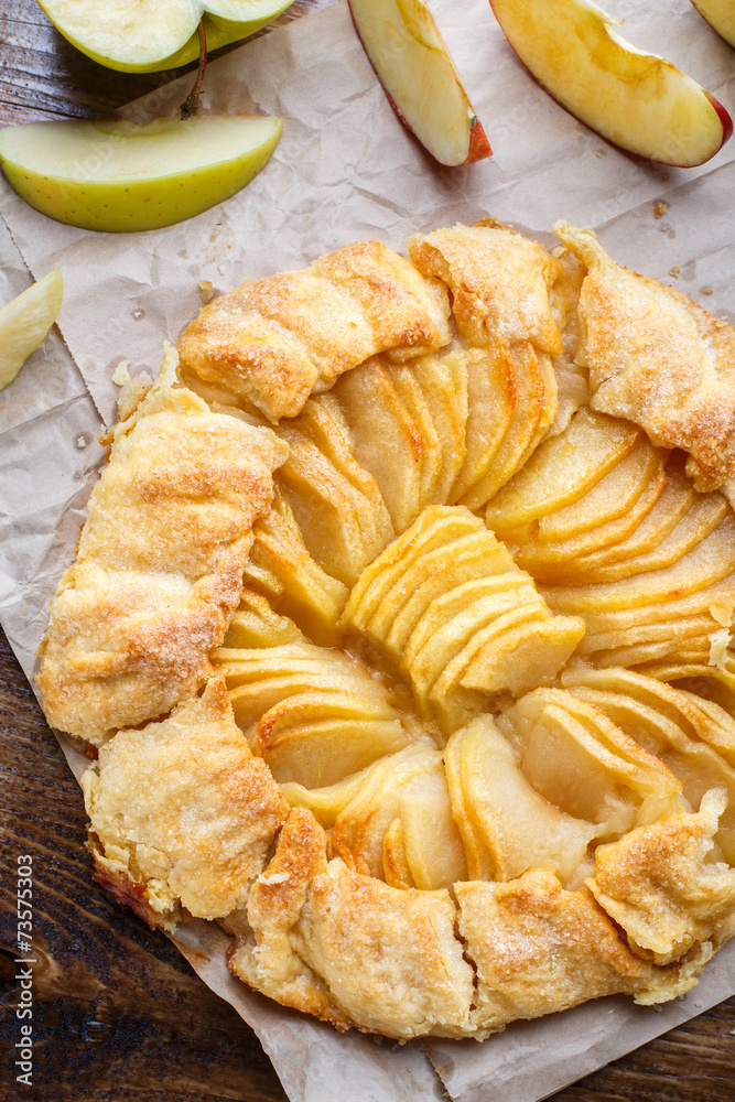 Homemade fresh apple galette Homemade fresh apple galette