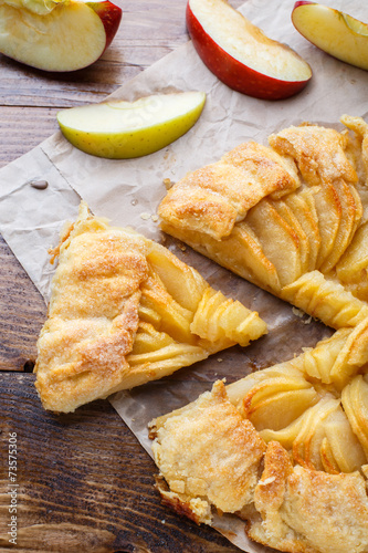 Quadro su tela Homemade fresh apple galette