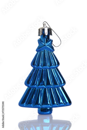 antique blue christmas tree ornament