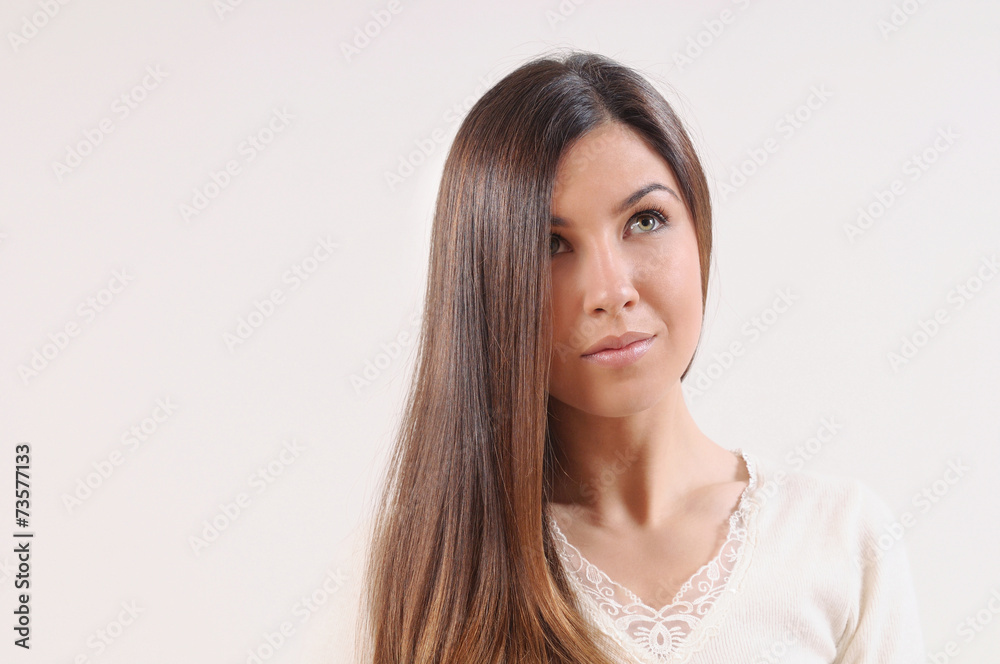 cute beautiful woman with sensitive skin and bright hair cute beautiful woman with sensitive skin and bright hair