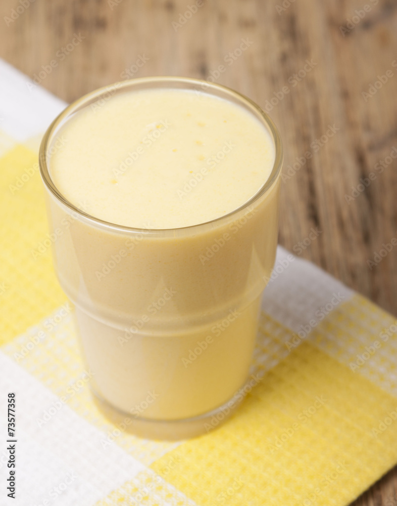 Mango smoothie with yogurt. Mango smoothie with yogurt.