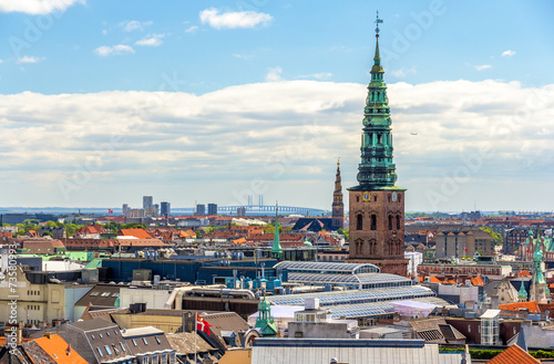 View of Copenhagen from The Round Tower