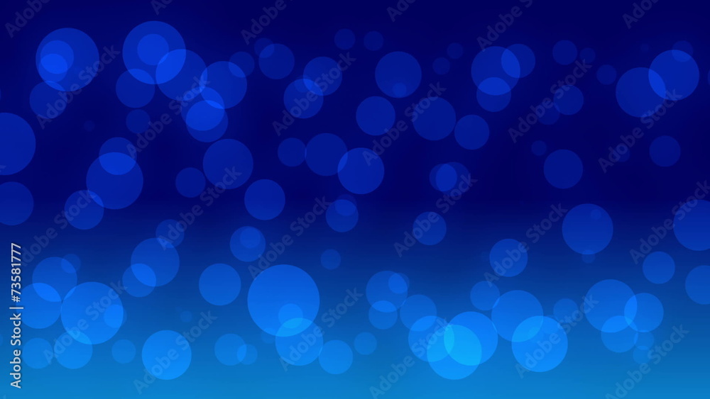 abstract loop motion background, blue bokeh